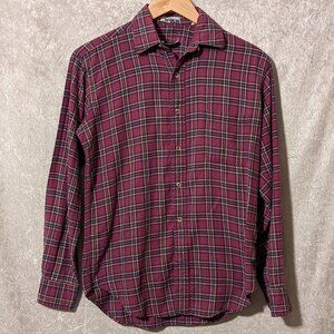 Neimen-Marcus Plaid Button Up Shirt
